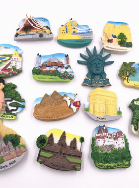 埃及老挝法柬埔寨澳大利亚泰摩洛哥冰箱贴refrigerator magnet