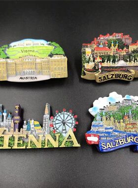 Austria奥地利维也纳萨尔茨堡磁性冰箱贴纪念refrigerator magnet