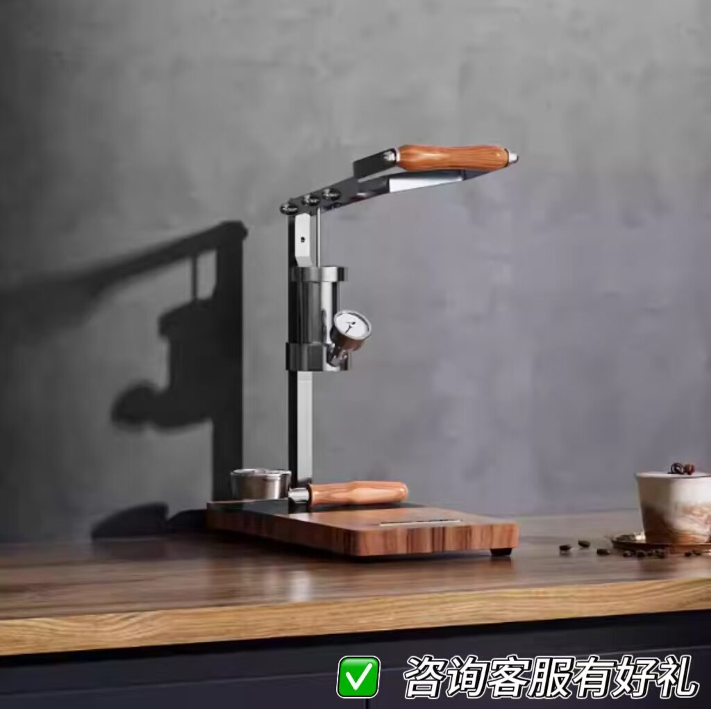 阿莱蔓Zxs-Espresso-1手动变压式压杆咖啡机不锈钢意式浓缩经典