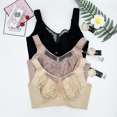 香闺秘友1306大胸显小蕾丝全罩杯薄款聚拢收副乳防下垂调整型