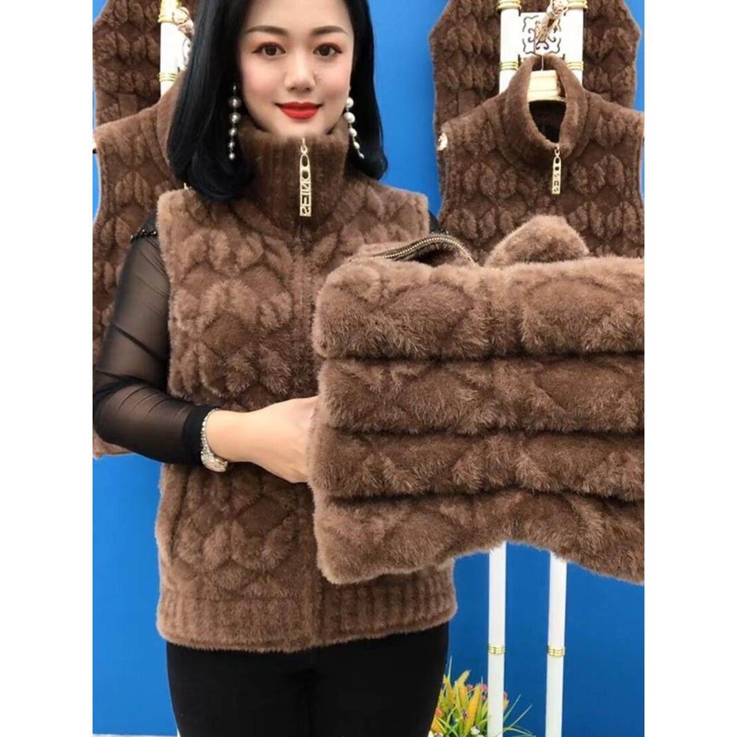 年轻妈妈金貂绒马甲洋气新款背心中老年女士短款坎肩大码上衣外套,女装/女士精品,马夹,淘宝优惠券,粉丝福利购,淘宝优惠卷