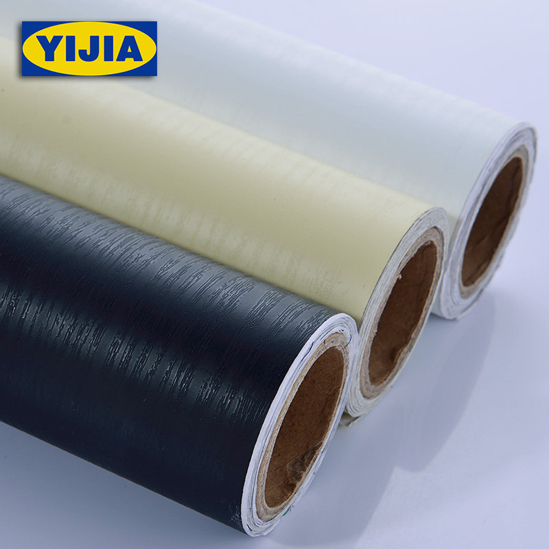 防水纯色木纹贴纸柜门柜面翻新贴DIY装饰自粘膜办公桌玻璃桌贴饰