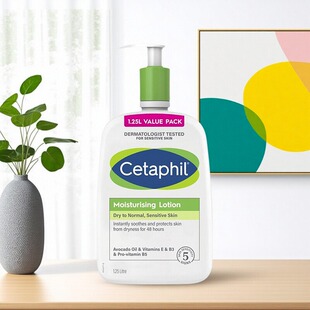 加产cetaphil丝塔芙润肤乳液身体乳1.25L大瓶全家成人儿童保湿乳