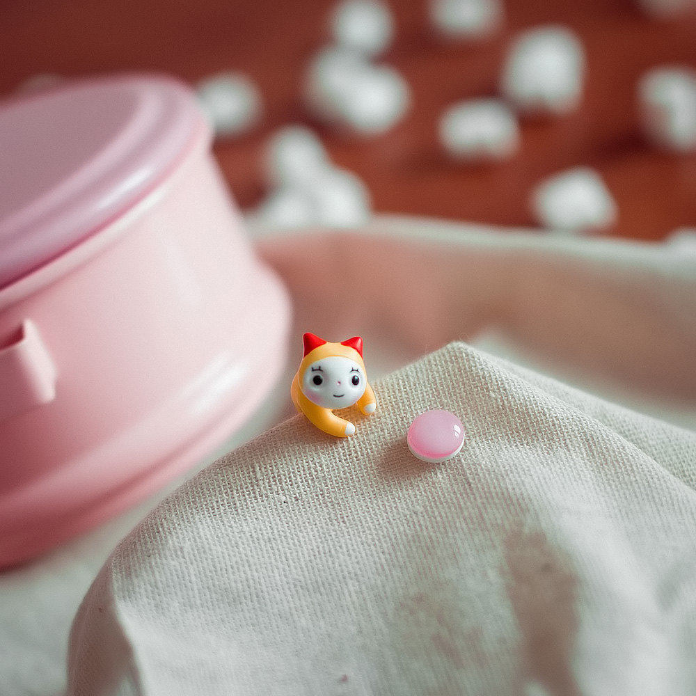 俄罗斯原创设计师Catmade立体手工可爱小叮铃机器猫单只纯银耳钉