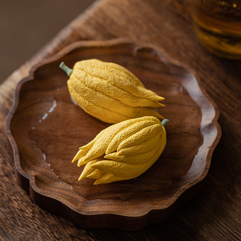 新中式佛手瓜陶瓷茶宠桌面摆件茶桌装饰精品茶具配件创意个性茶