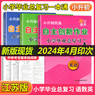 小学六年级下册江苏小升初考试复习资料练习册习题集 超能学典备考2024小升初自主创业作业小学毕业总复习一本通语文数学英语江苏版