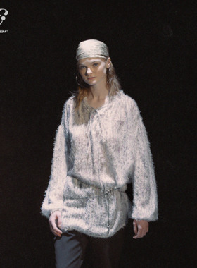 immune system免疫系统 秘密花园 抽绳领法式小众设计宽松长袖