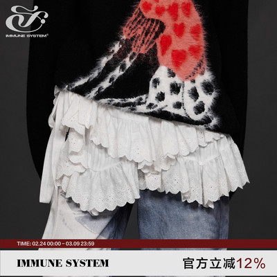 immune system 【张艺兴同款】搭配配件可调节屁帘半身裙叠穿
