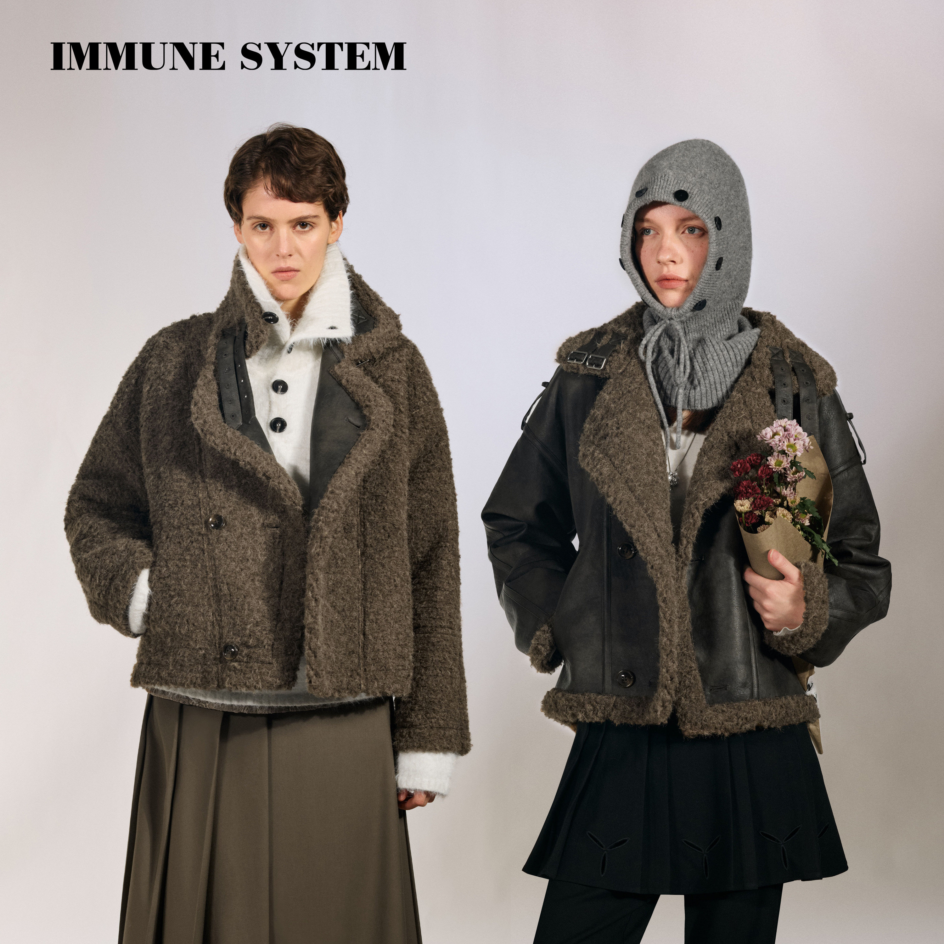 immune system 正反两穿外套防风加厚夹克