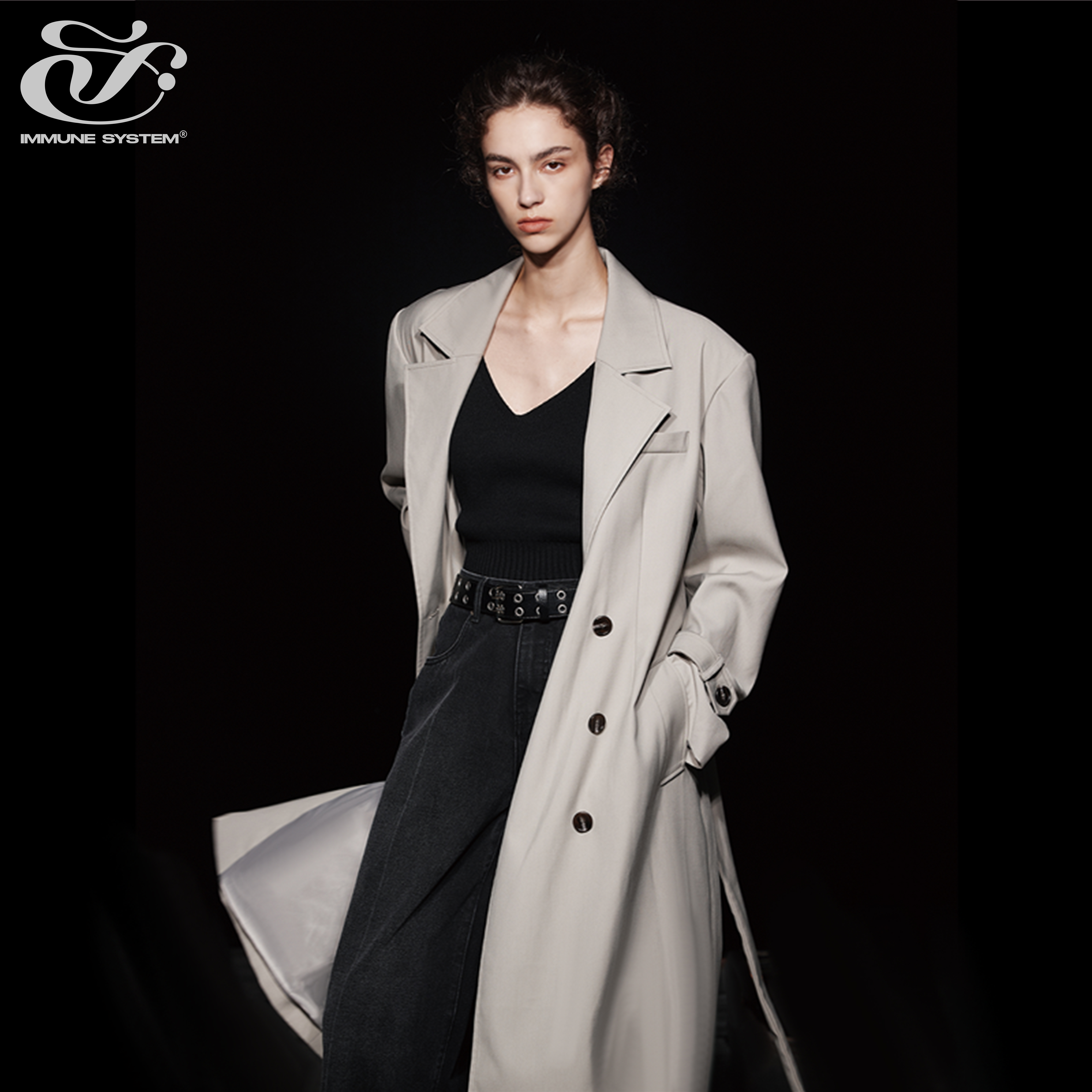 长款风衣IMMUNESYSTEM