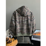 1016-WY605-P65美式复古迷彩户外连帽卫衣嘻哈情侣外套，女装短外套，星座1016