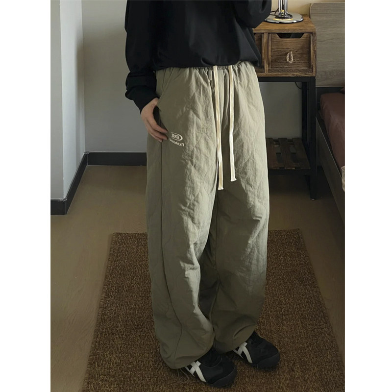 1016-MK01-P68美式复古宽松直筒加厚棉裤御寒休闲裤滑雪裤登上裤,男装棉裤,星座1016