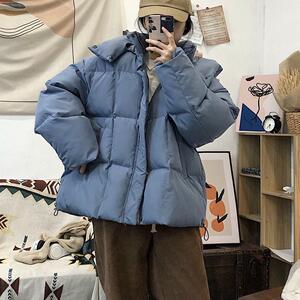 1016-M286-P88 冬季短款棉服男防寒棉衣保暖加厚可拆卸连帽面包服图片