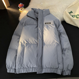 1016-M505-P125美式潮牌冬季oversize宽松加厚立领棉衣外套，男装棉衣，星座1016