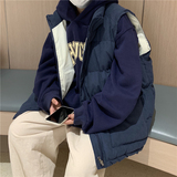 1016-M303-P78加厚立领工装棉衣宽松保暖背心无袖棉马甲，男装背心/马甲，星座1016