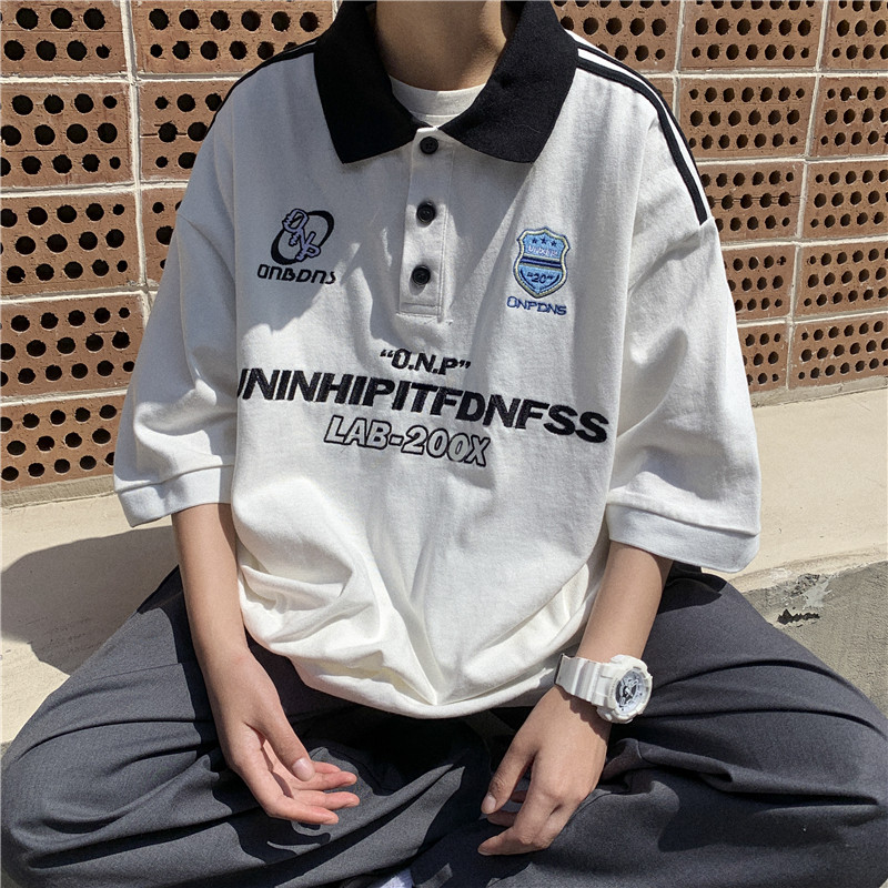 1016-BT43*夏季徽章刺绣POLO衫-P48,男装Polo衫,星座1016