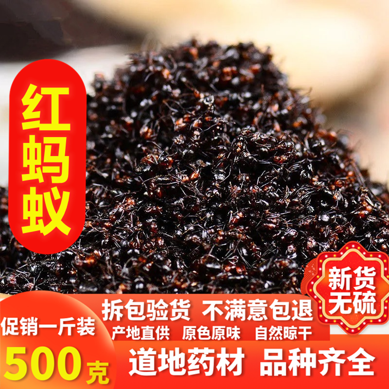 正宗中药材 长白山红蚂蚁 红蚂蚁干可泡酒 500克 一件包邮