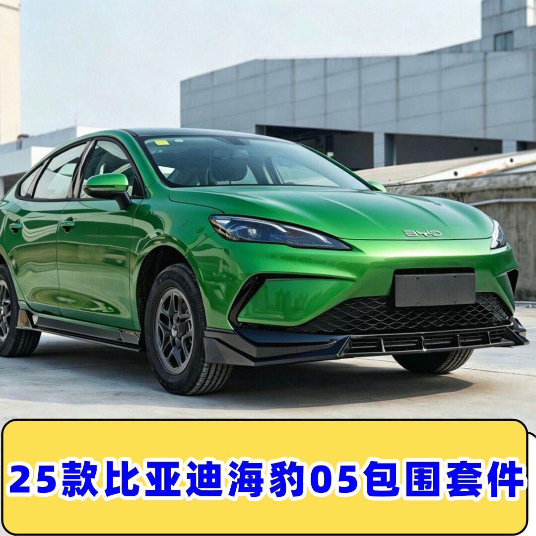 25款海豹05前后杠顶翼套件