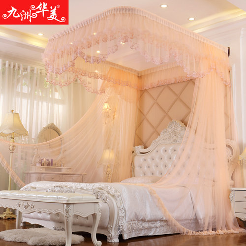 u型加密挂墙弧形拉绳拉幕蚊帐