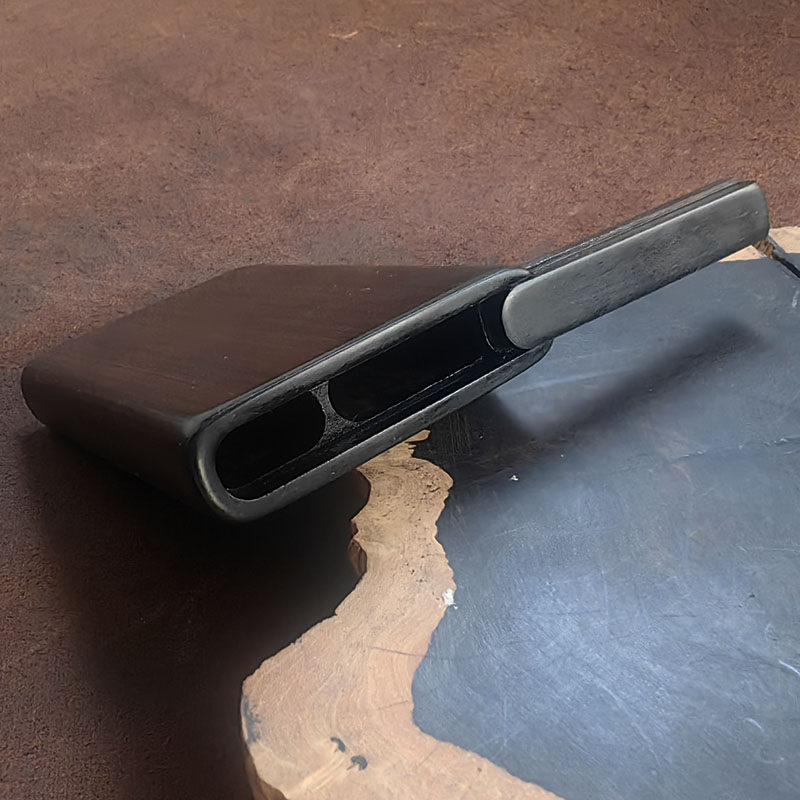 粗烟卷烟机自卷中只用一块整木掏空制作迷你5只装初级把玩烟盒