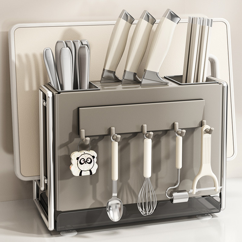 新款菜刀架置物架壁挂刀具收纳层架菜刀筷子砧板架一体多功能,厨房/烹饪用具,刀架,淘宝优惠券,粉丝福利购,淘宝优惠卷