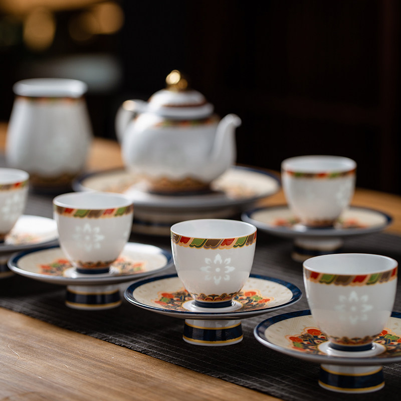 景德镇陶瓷茶壶茶杯套装2026新款功夫茶具中式玲珑白瓷器送人礼物