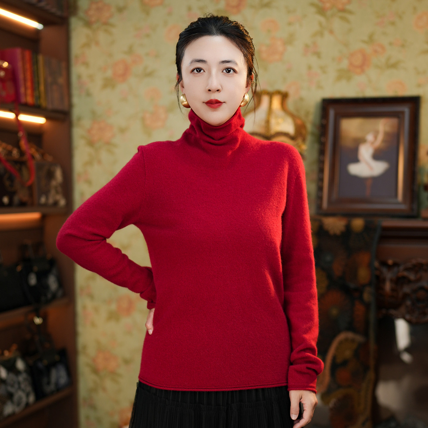 羊绒秋冬新款高领打底衫无缝一体套头时尚修身毛衣女内搭针织衫,女装/女士精品,毛针织衫,淘宝优惠券,粉丝福利购,淘宝优惠卷