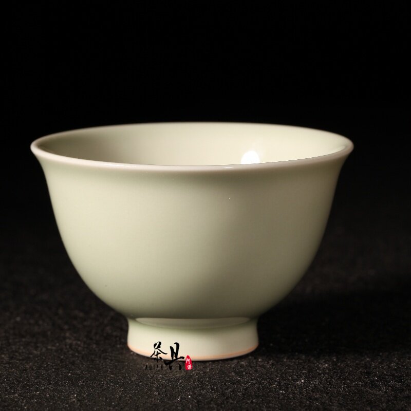 台湾晓芳窑蔡晓芳碧青玉茗杯主人杯