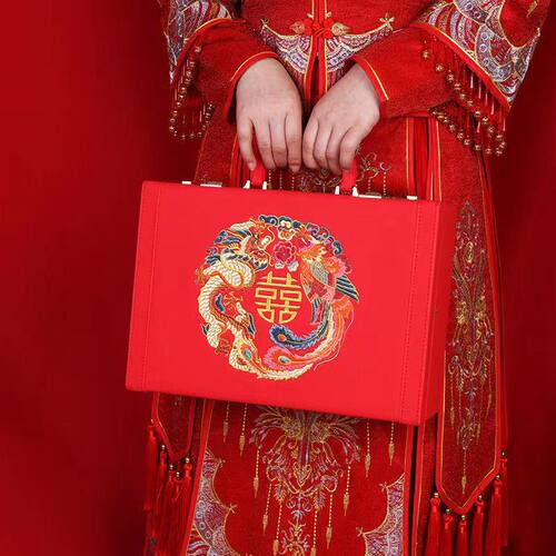 结婚礼金箱秀禾箱彩礼箱聘礼箱