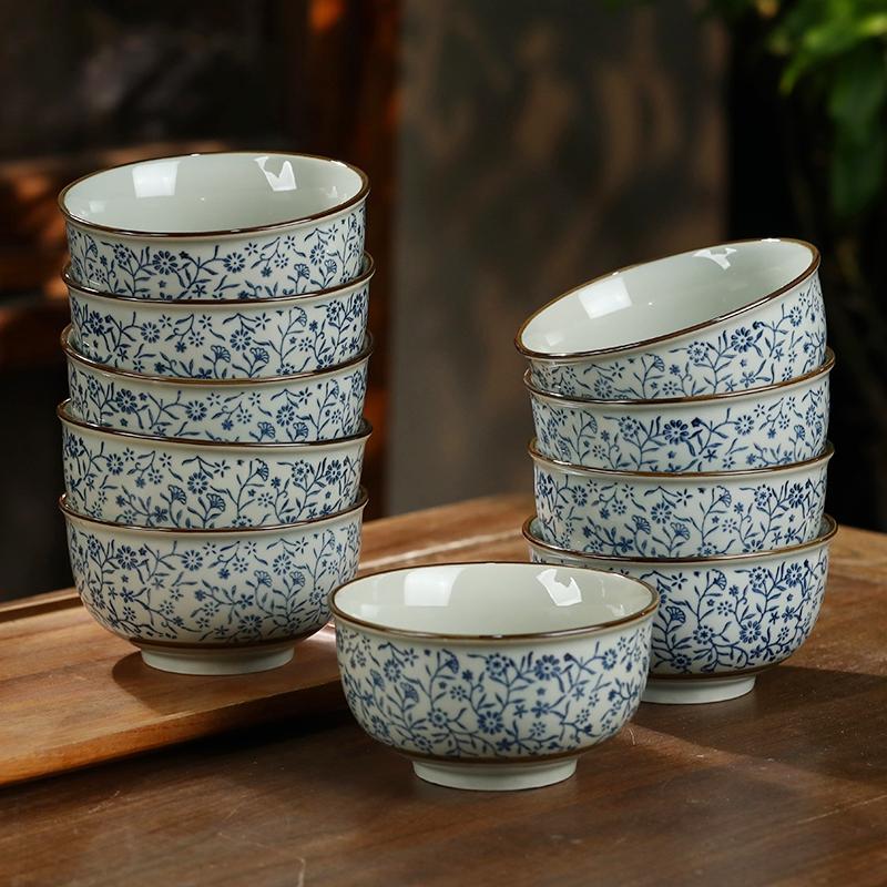 5英寸饭碗陶瓷家用复古怀旧餐具