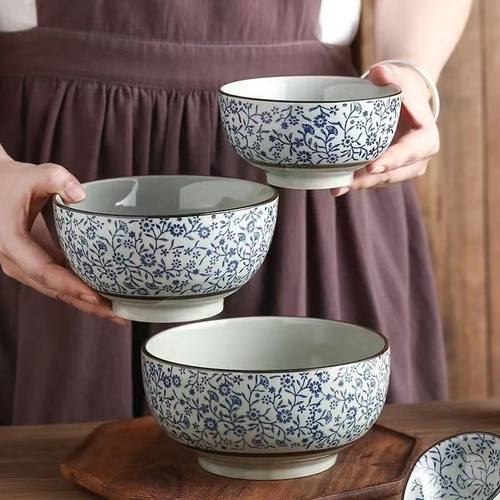 日式陶瓷饭碗面碗家用加厚防烫