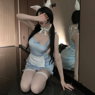 性感甜美围裙角色扮演女仆可爱显瘦透视日系纯情女佣装少女吊带裙