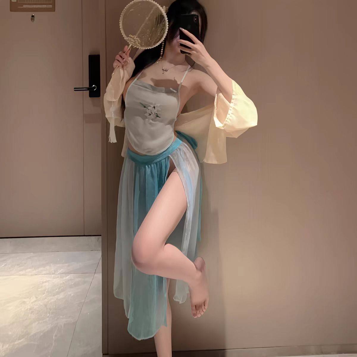 寝服款女公主汉服古风超仙性感古代睡裙贵妃古装睡衣宫廷内衣情调