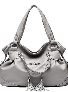 潮牌韩版女包手提软皮流