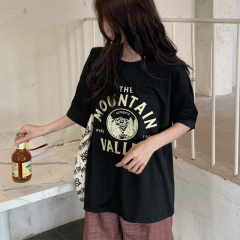 American retro short sleeve T-shirt women's summer relaxed fashion brand top