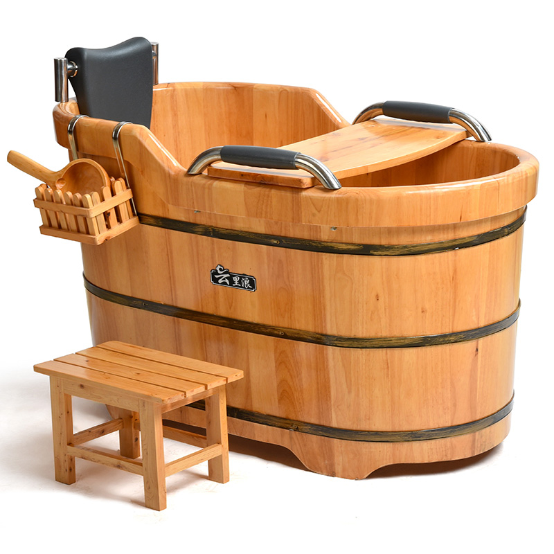 美容院成人泡澡桶云里浪橡木