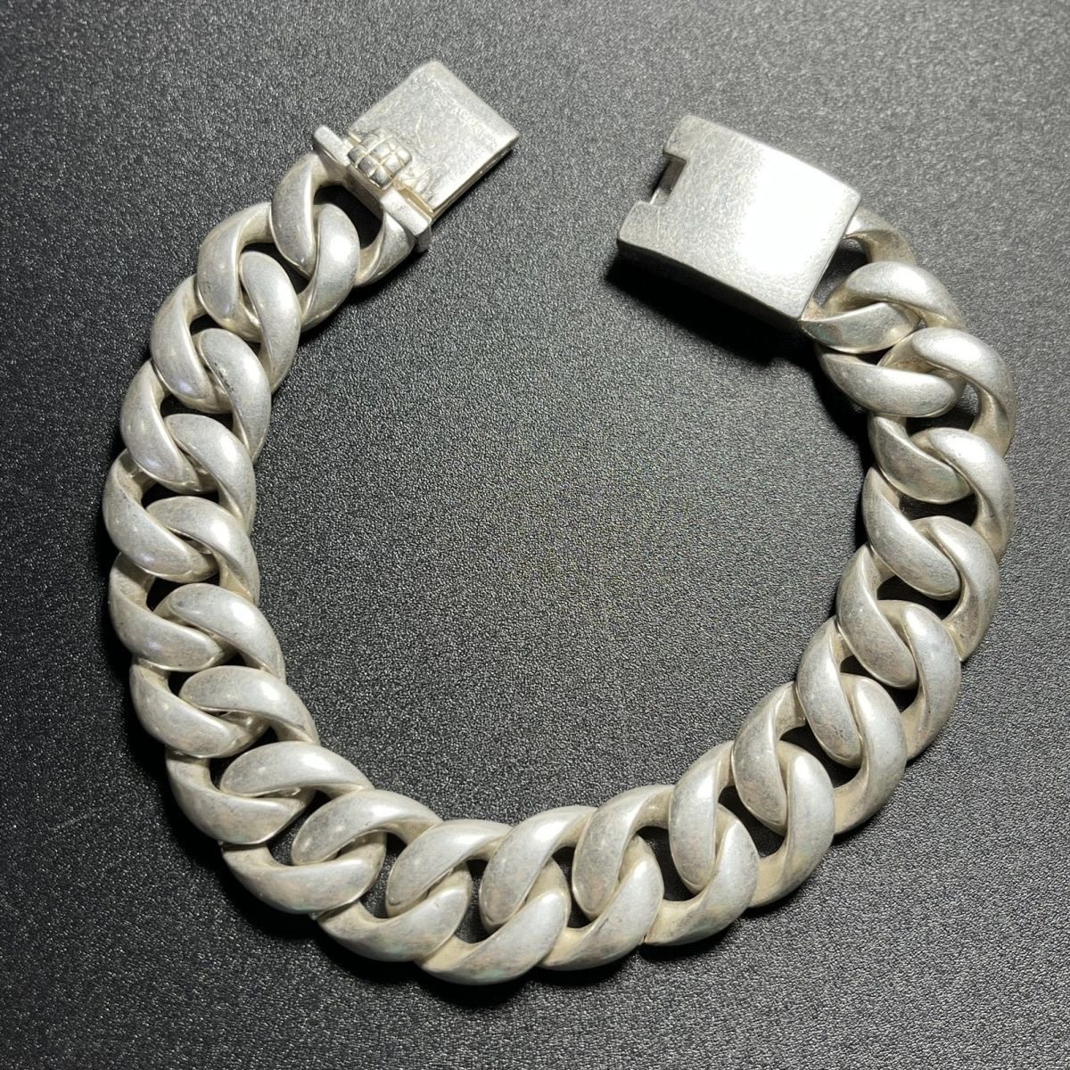 时尚霸气潮流粗款链条尼泊尔复古镂空工艺泰银手链男士嘻哈潮男