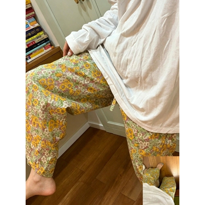 沐染家 日系简约慵懒裤子休闲可外穿出门居家裤阔腿裤可外穿长裤