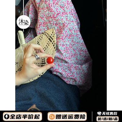 夏天田园风复古碎花睡裤女款2025