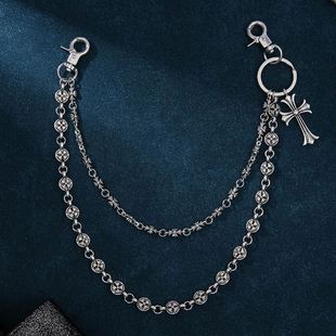 牛仔裤挂饰裤子装饰配件男女嘻哈朋克风裤链挂件个性潮流腰链配饰