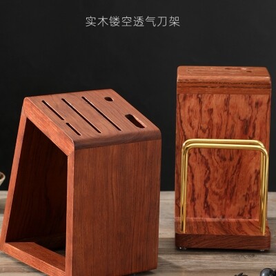 单独刀架展示架实木菜刀架放刀座厨房台面刀具收纳架高级感置物架