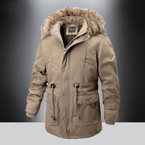 冬季加厚中青年纯棉大码外套