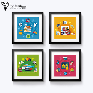 【安全防盗】数据安全网络黑客邮件电脑科技保险柜装饰画框挂画