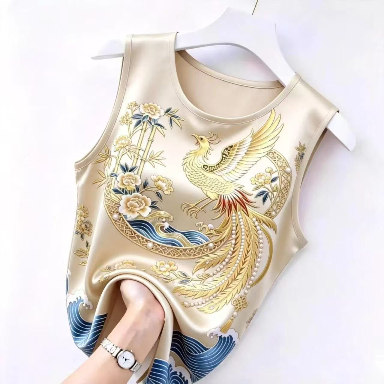清仓捡漏~夏季新款女装专柜高档吊带上衣背心修身遮肉百搭上衣潮