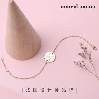 Nouvel Amour硬币手链女网红简约冷淡风ins小众设计闺蜜情侣现货