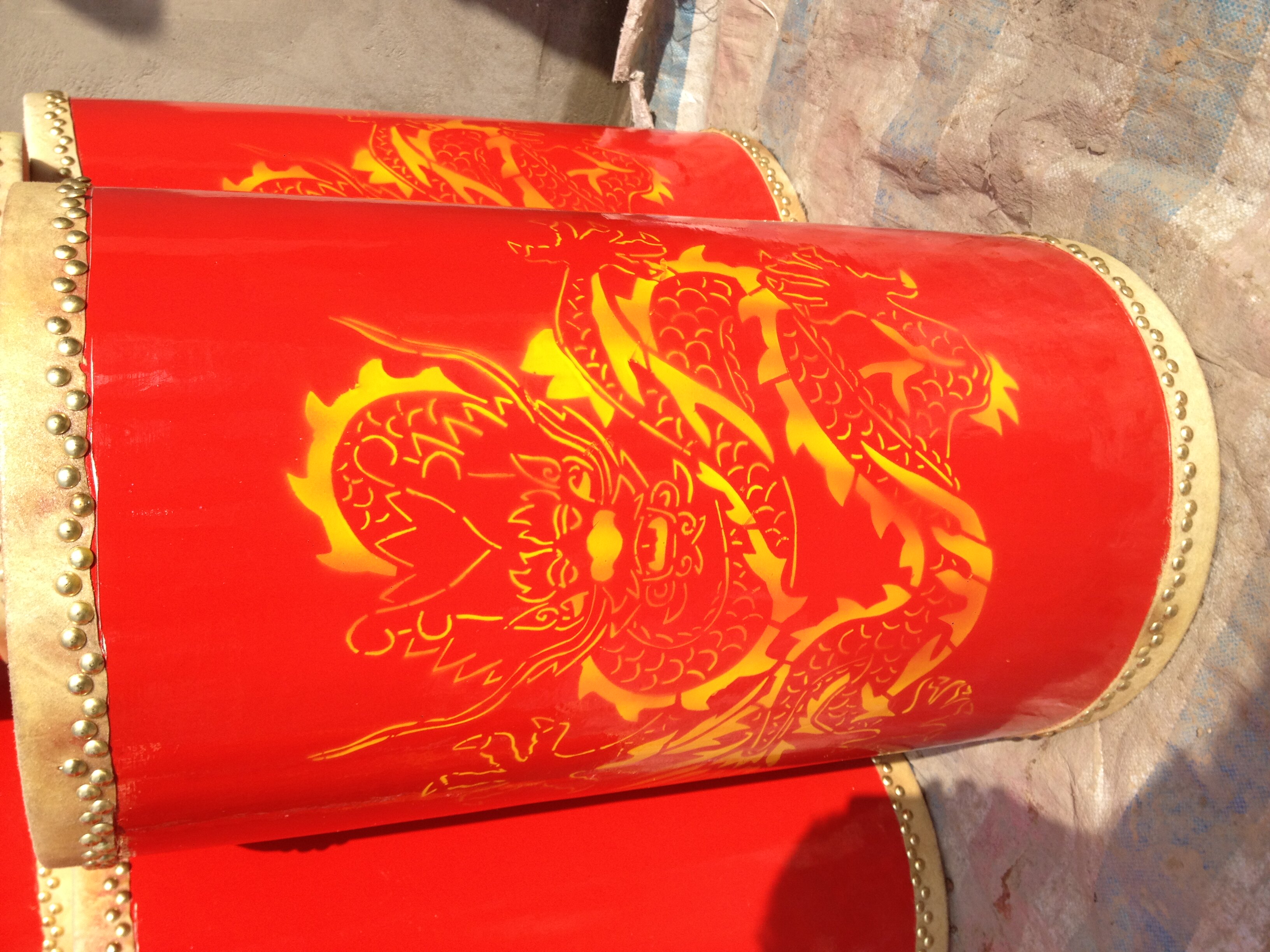 70*40CM 太平鼓 民族鼓 山鼓 直桶鼓 宗教专用鼓 牛皮鼓龙鼓凤鼓