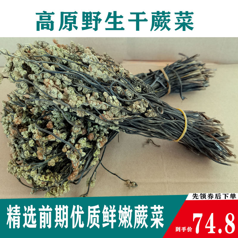 野生蕨菜干货野生拳菜龙爪菜农家晒干非东北蕨菜野菜1斤甘南特产