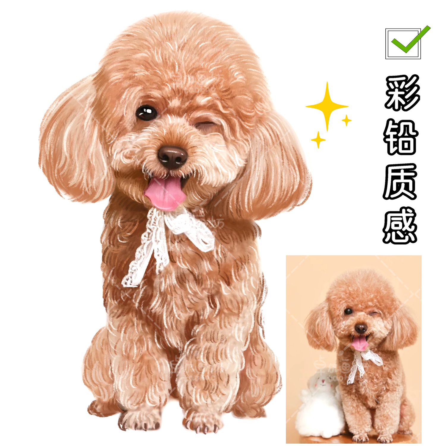 【彩铅宠物手绘】约稿写实动物设计转动漫猫咪狗狗仓鼠板绘头像画