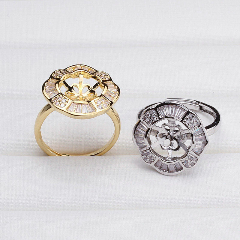 diy配件镀925银白金色天然淡水