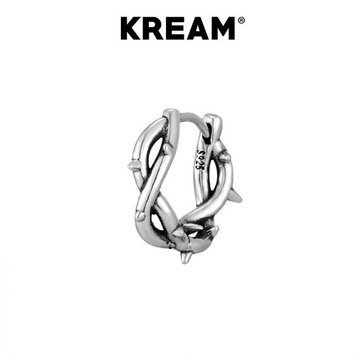 KREAM纯银原创男女同款荆棘耳环